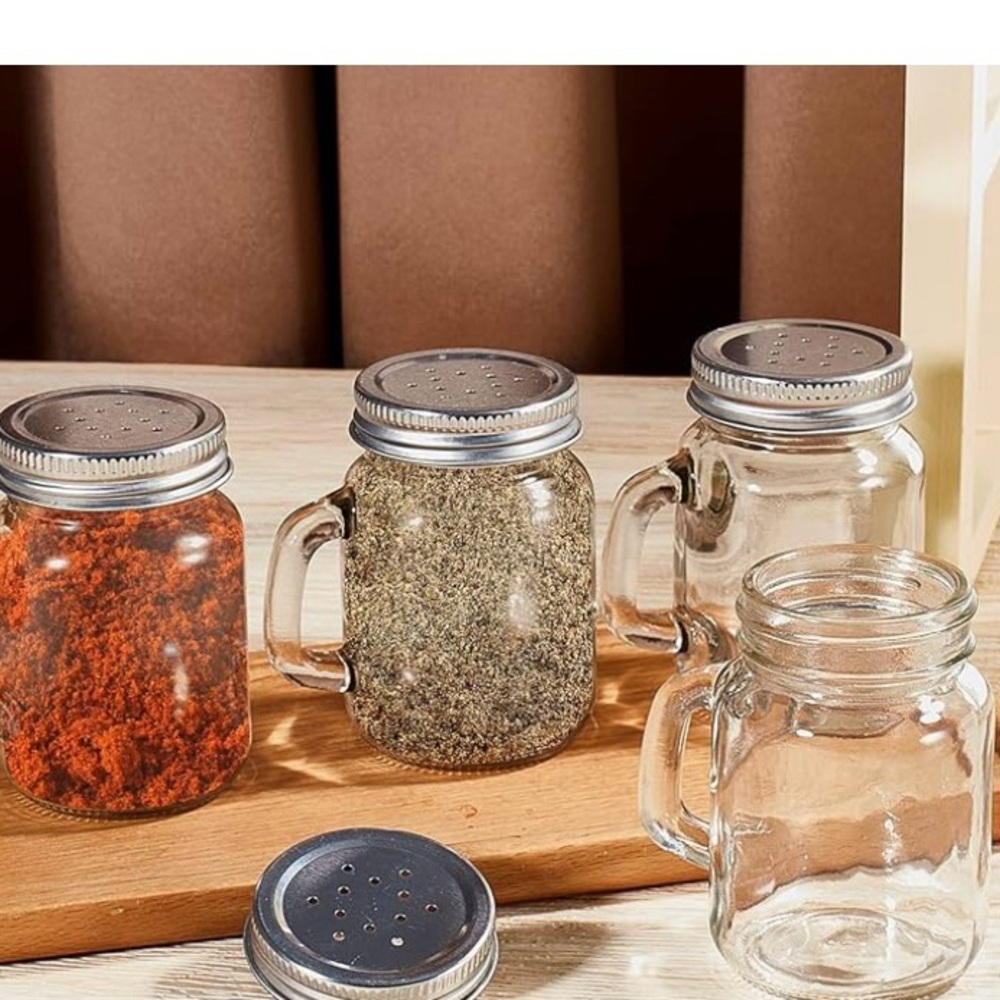 Mason Gray and Silver Food Storage Containers for Kitchen
